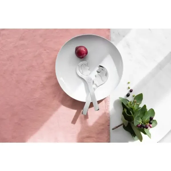 cb21_wide_coral_salad-servers_kiss_swirl-plate_1 LOW BOWL \ Swirl